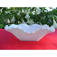 Milk Glass Square Bowl