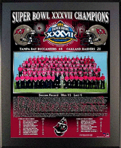 Buy 2002 Tampa Bay Buccaneers Super Bowl XXXVII Champions 11 x 13 Plaque from Healy Pro by Healy Pro