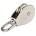 BQLZR M50 Stainless Steel 304 Single Wheel Swivel Pulley Block Loading 400kg