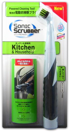 Sonic Scrubber ソニックスクラバー キッチン家庭セット （本体１+替１） グリーン