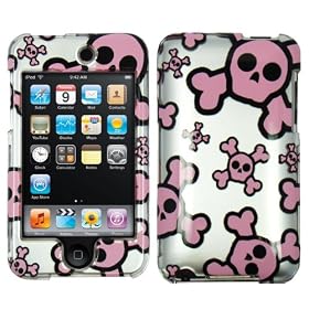 Diff�rents Design de Coques de protection pour nouveau Ipod Touch 2� et 3� G�n�ration. Convient pour 8G 32G 64G (Argent Cr�ne Rose)