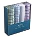 YEB01 Handmade Fabric 4 Pack Cotton Handkerchiefs Set Pretty Designer By Y&G