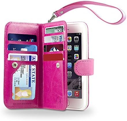 iPhone 6s / 6 Case, Gear Beast iPhone 6s / 6 Dual Wallet Case Slim Protective PU Leather Case Folio, 7 CARD SLOTS, 2 LARGE INNER POCKETS and Protective TPU Inner Case