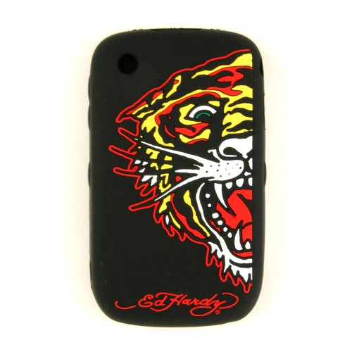 Ed Hardy Black Berry Curve 8520 8530 9300 Soft Silicone Protective Skin Case/Cover/Faceplate/Snap On