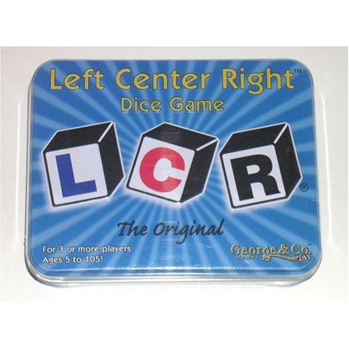 LCR Left Center Right Game (Blue Tin)