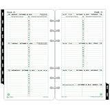 Day-Timer Two Page Per Week Original Planner Refill 2016, 12 Months, Loose-Leaf, Portable Size, 3.75 x 6.75 Inches (10831)