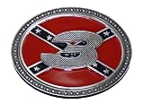 E34 Florida 3Rd State Confederate Flag Belt Buckle