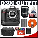 Nikon D300 Digital SLR Camera with Nikon 18-200mm VR DX Lens + Nikon MB-D10 Grip Multi Power Battery Pack + 8GB CF Memory Card + EN-EL3e Battery + Case + Cameta Bonus Accessory Kit