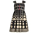 Bonnie Jean Little Girls 4-6X NAVY BLUE & WHITE GRADED DOT BORDER EMPIRE WAIST Special Occasaion Wedding Flower Girl Party Dress