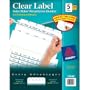 Avery Index Maker Clear Label Dividers with 5 White Tabs 25 Count (11446)