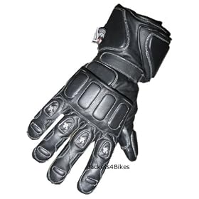 NEW RAIN WATERPROOF MOTORCYCLE GLOVES LEATHER BLACK