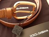 Dolce & Gabbana - Dolce & Gabbana "Bronzo" Ladies Leather Designer Belt (Authentic D&G Article BC0752- Women's)