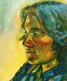 Custom Order #08-S4U, Oil on Canvas, Custom Painting of The Person You Love, For 1 Person of Customer's Choice, Style: Photo-Realism, with Signature Text YOU ARE BEAUTIFUL, Canvas Size 20 x 31 inch