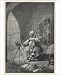 Photographic Prints of Man in the Iron Mask, playing the cello in prison from Mary Evans