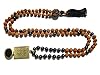 Saturn Shani Onyx Rudraksha Beads Meditation Shani Mala for Protection & Energy, Rahu Pendant Yantra