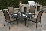 IMAGE OF The Sophie Collection 4-Person Fully Welded Cast Aluminum Patio Furniture Conversation Set With Ice-Bucket Table