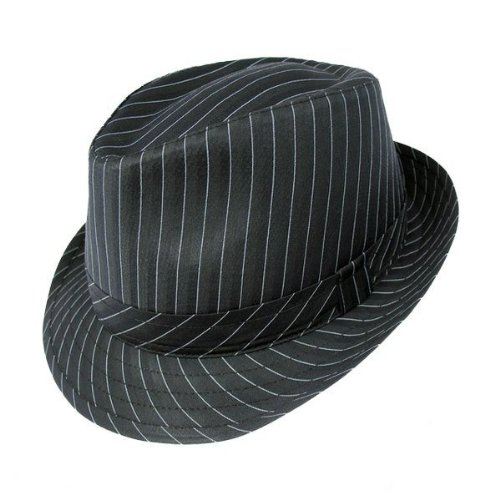 Jaxon Pinstripe Stingy C-Crown Fedora