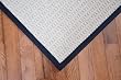 Melrose Linen 5' x 8' Wool Area Rug with Black Binding