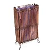 EXP Handmade Natural Bamboo Branch Table / Desk Lamp With Violet Silk Liner