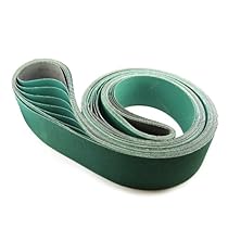 2 X 72 Inch 60 Grit Metal Grinding Ceramic Sanding Belts, Extra Long Life, 6 Pack
