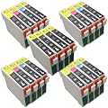 20 inks (4 Full Sets + 4 Extra Black) (8x T0711 4x T0712, 4x T0713, 4x T0714) PRINTER INK CARTRIDGE COMPATIBLE FOR EPSON STYLUS B40W BX300F BX310FN BX600FW BX610FW D78 D92 D120 DX4000 DX4050 DX4400 DX4450 DX5000 DX5050 DX6000 DX6050 DX7000F DX7400 DX7450 DX8400 DX8450 DX9400F S20 S21 SX100 SX105 SX110 SX115 SX200 SX205 SX209 SX210 SX215 SX218 SX400 SX405 SX405WiFi SX410 SX415 SX510W SX515W SX600FW SX605 SX610FW PRINTERS