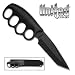 United Cutlery Black Sentry Knuckle Tanto Knife Serrated Version