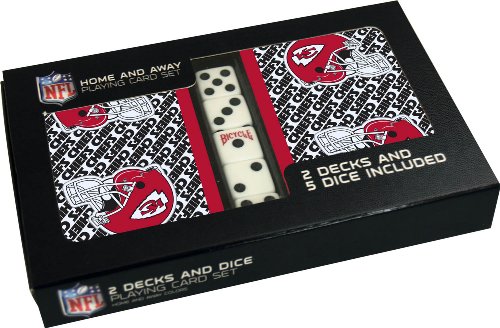Bicycle Kansas City Chiefs 2-Deck Playing Cards with Dice Set