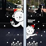 【Die Schatzkiste】 クリスマス ウォールステッカー おしゃれな くま ねこ Hallo ! エンジェル 東京ホタル