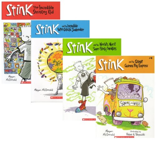 Stink: Book Set 1 [Books 1-4] (#1 The Incredible Shrinking Kid, #2 The Incredible Super-Galactic Jawbreaker, #3 The World's Worst Super-Stinky Sneakers, #4 The Great Guinea Pig Express) (Stink, 1-4)