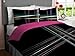 Read Black Pink Green Purple Striped Teen Girls Full Size Comforter Set Bed In A Bag Set Details Black Pink Green Purple Striped Teen Girls Full Size Comforter Set Bed In A Bag Set
