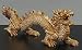 Drachen Eidechse Salamander 'Drake' gold 40 cm