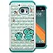 HTC 10 Case, MagicSky [Shock Absorption] Studded Rhinestone Bling Hybrid Dual Layer Armor Defender Protective Case Cover For HTC 10 (2016) - Owl