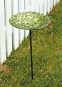 Tree of Life Glass Birdbath