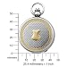 Charles Hubert 3845 Two-Tone Mechanical Picture Frame Pocket Watch image 5
