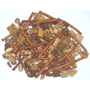 Scott's Cakes Cajun Spice Cereal Snack Mix in a Decorative Small Tin