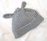 Sckoon Organic Cotton Baby Knot Cap Navy Stripes Onesize