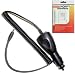 HQRP Replacement Car Power Adapter / Charger for Garmin iQue 3200 3600 3600a GPS / PDA / Handheld / Pocket PC plus HQRP Universal Screen Protector
