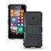 ElBolt 3 in 1 Bundle Nokia Lumia 635 / Nokia Lumia 630 Armor Grenade Stand Hard Gel Case -Black with Free Ultra-Sensitive Stylus Pen and Premium Screen Protector by BeautyCentral TM