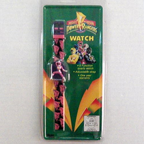 Vintage 1993 Mighty Morphin Power Ranger Wrist Watch- Pink Ranger #416