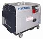 Hyundai 5,300 Watt 406cc Silent Diesel Powered Generator with Electric Start DHY6000SE