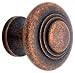 Liberty Hardware Solid Brass Knob, Antique Copper, 33mm diameter