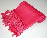 Pashmina Scarf Shawl Wrap Throw Cerise Pink