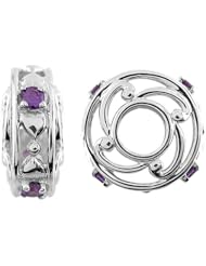 Storywheel® Hearts And Amethyst (Valentines Day) Bead / Charm