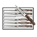 Victorinox 4-3/4-Inch Wavy-Edge Spear-Tip Steak Knife, Set of 6, Rosewood Handles