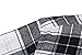 XQS Men's Long-Sleeve Plaid Flannel Shirt