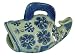 Blue and White Antique Finish Porcelain Fish Basket