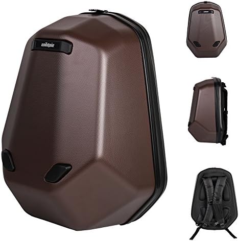 Brown Hardshell Backpack for DJI Phantom 3 Standard, Advanced, Professional, 4K