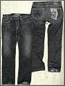 Affliction Deviant Denim Vintage Straight Leg Men's Jeans in Black Calcified Wash