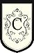 Regal Monogram Garden Flag - C