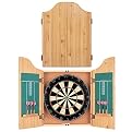 Bristle Dartboard with Wooden Cabinet - CABSETPL